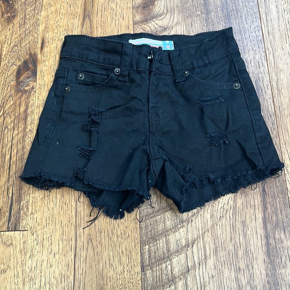 Vintage Havana Girl’s Black Ripped Shorts Size 7